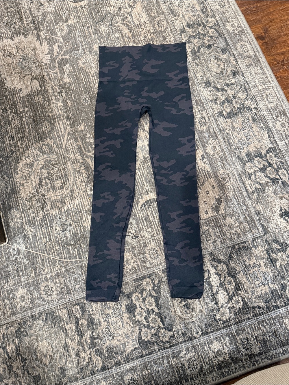 SPANX High-Waist Camo Leggings - Black/Charcoal